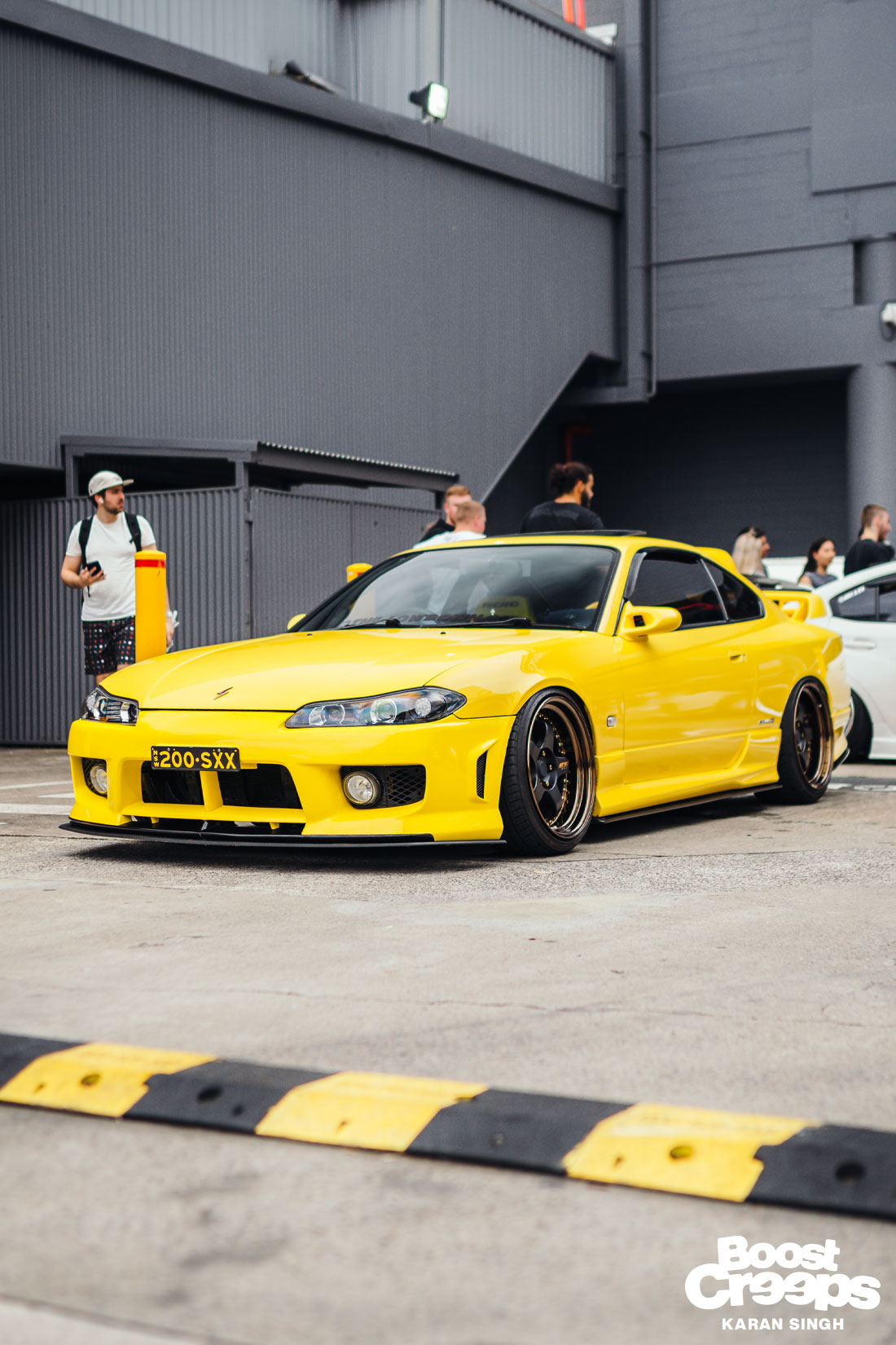 Yellow Nissan 200sx S15